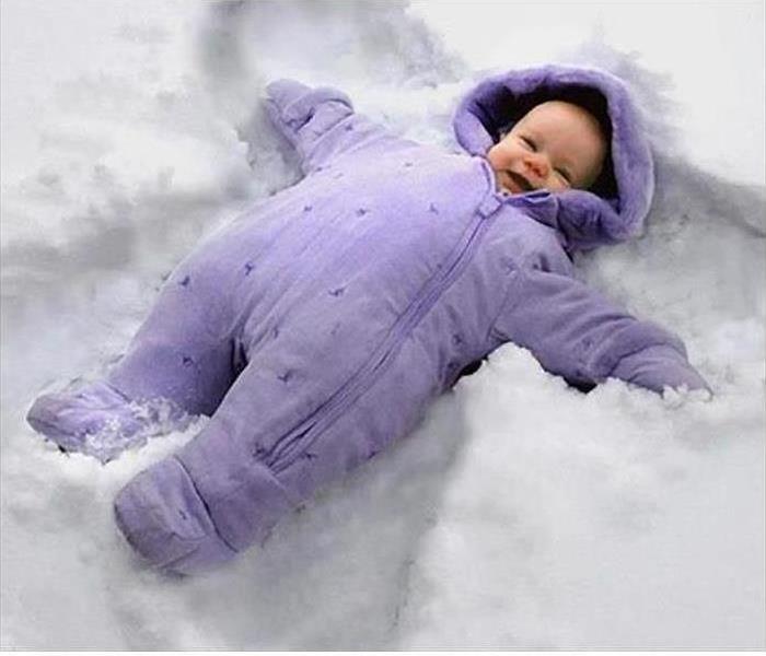 Baby in the snow